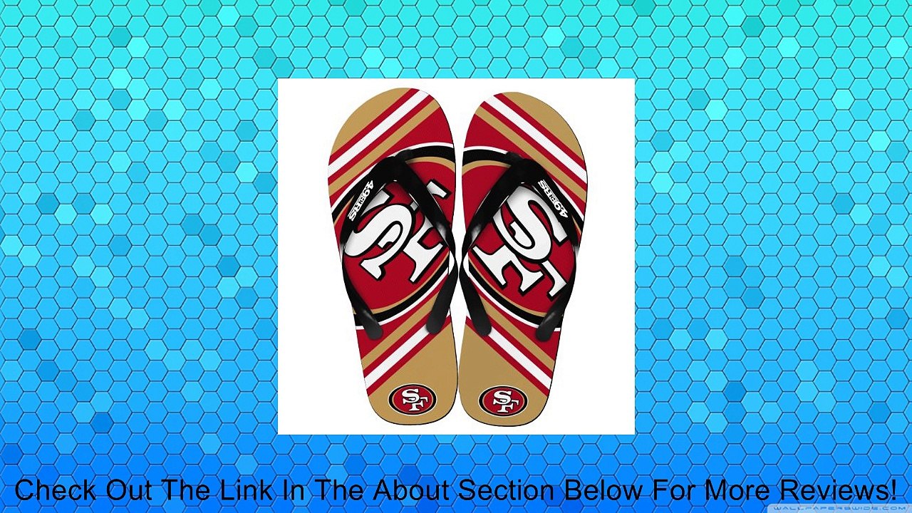 San Francisco 49Ers NFL Unisex Big Logo Flip Flops Review