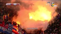 أعمال شغب وشماريخ وضرب الشرطة للجماهير في مباراة إيطاليا وكرواتيا