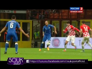 أهداف مباراة إيطاليا 1 : 1 كرواتيا