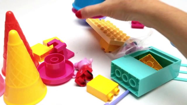 Peppa Pig Ice Cream Building Toys La Heladería de Peppa Pig Mega Bloks Megabloks Lego Duplo Toys