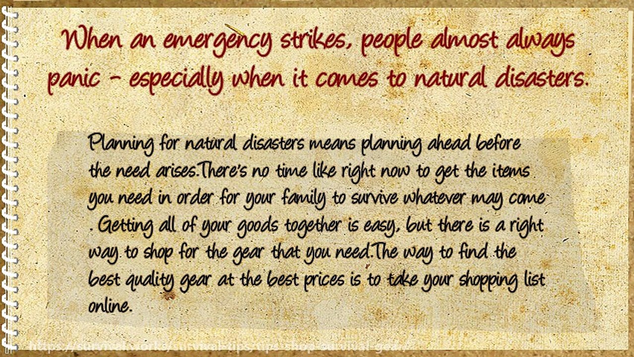Tips on How to Shop for Survival Gear