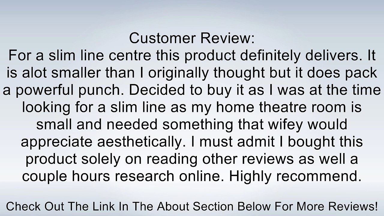 KEF T301CWH Center Channel Speaker - White (Single) Review