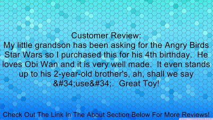 Angry Birds Star Wars Bird Obi Wan 5" Plush with Sound Review