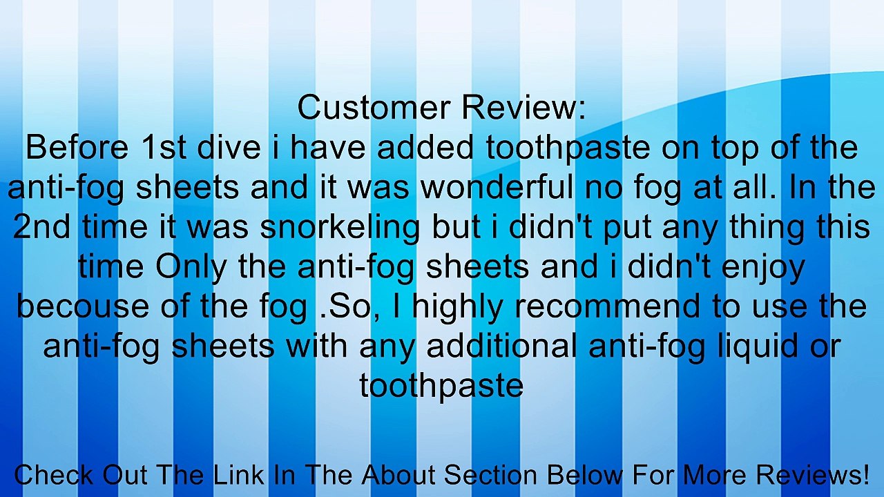 TUSA Freedom Film Anti-Fog Sheets, Clear Review