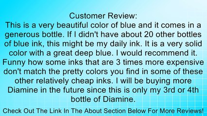Diamine Ink Bottle Sargasso Sea Review