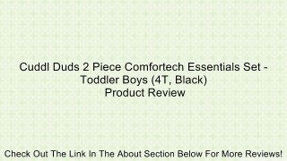 Cuddl Duds 2 Piece Comfortech Essentials Set - Toddler Boys (4T, Black) Review