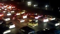 Views of traffic jam near Islamabad Express way Khanna Pul to AirPort Chowk