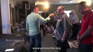 Painful spinal injury & sciatica miracle healing  - John Mellor Australian Healing Ministry