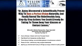 Vision Without Glasses - Steps To Rebuild Your Vision
