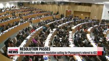 UN committee passes resolution calling for N. Korea's referral to ICC for crimes against humanity