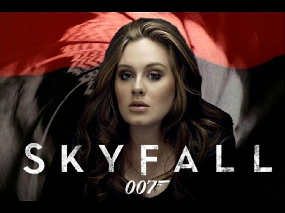 Adele - Skyfall Lyrics on screen