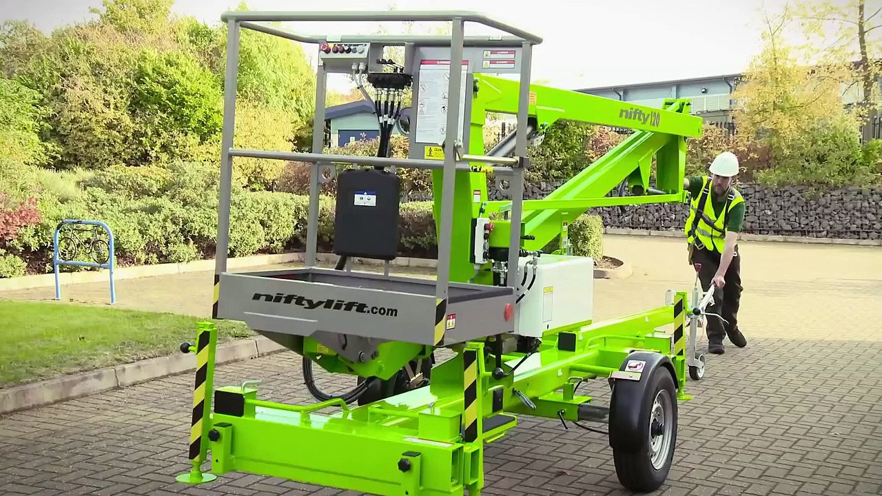 NiftyLift 120 Demo - Trailer Mounted Cherry Picker - video Dailymotion