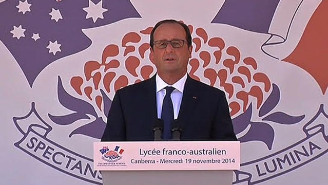 Discours lors de la visite de l'école franco-australienne de Télopéa