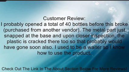 Chefmate Waiters Corkscrew Review