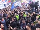 Сербия. Митинг в поддержку Новороссии и за историческое воссоединение Сербии и России !
