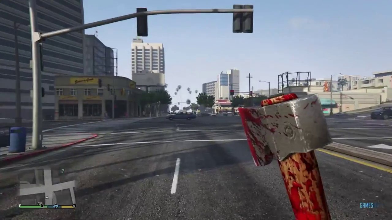 GTA 5 - First Person Hatchet Gameplay (GTA V XB...