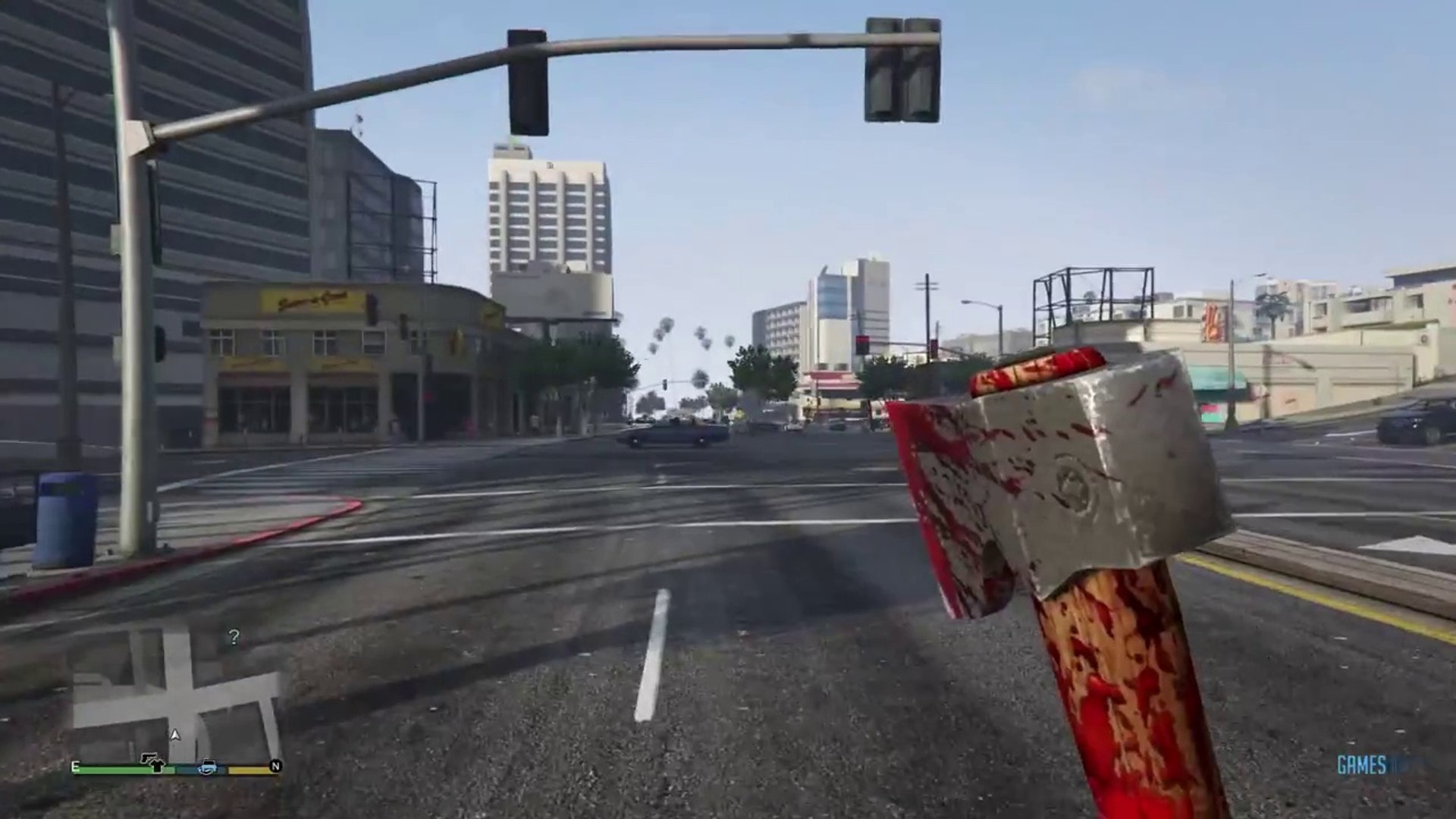 GTA 5 - First Person Hatchet Gameplay (GTA V XBOX One/PS4 HD)