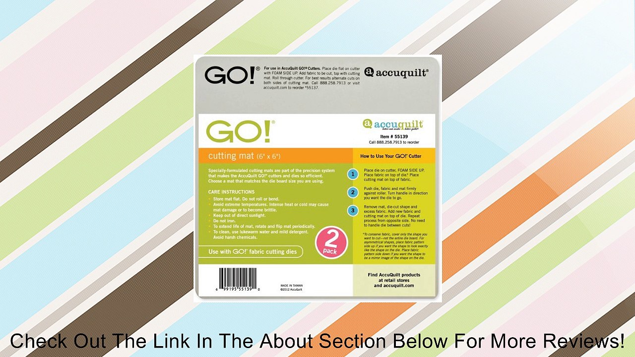 GO! Cutting Mat 6"x6" 2/Pkg- Review