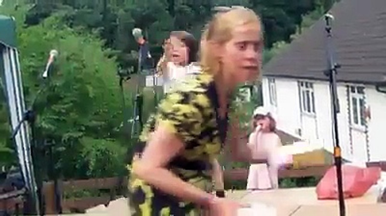 little child funny dance