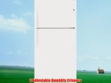 GE GTH21GBEWW 21 Cu Ft White Top Freezer Refrigerator Energy Star