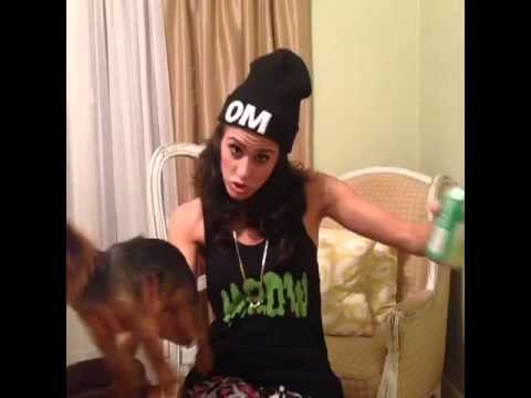 The lady who talks with her hands but has both hands full....: Brittany Furlan's Vine #434