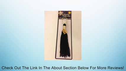Set of 2 Graduation Tassel Key Rings 2013 Black and Gold Year