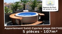 A vendre - appartement - Saint-Cyprien plage (66750) - 5 pièces - 107m²