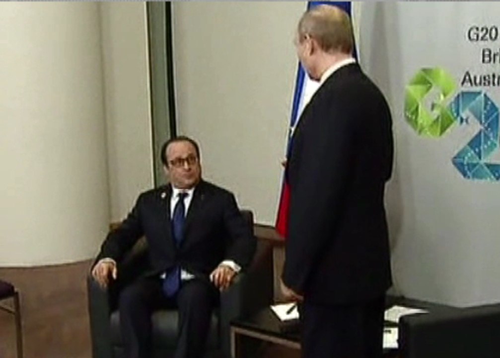 G20 : Quand François Hollande snobe Vladimir Poutine - ZAPPING ACTU DU 17/11/2014