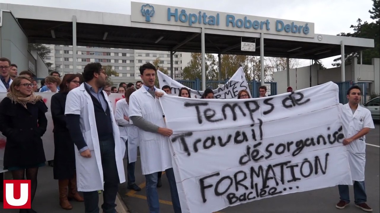 Reims : les internes en médecine manifestent