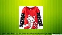 Watch Me Grow! by Sesame Street Baby-Girls Infant 1 Piece Cat Hearts Pullover, Red, 12 Months