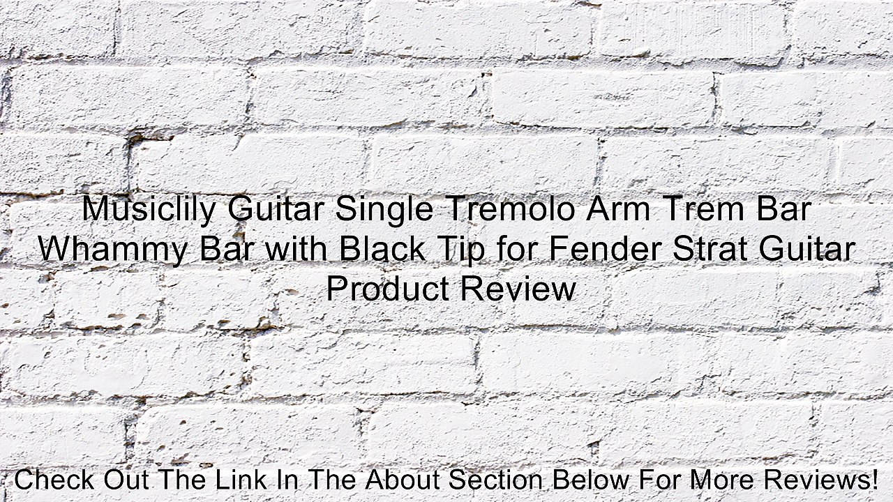 Musiclily Guitar Single Tremolo Arm Trem Bar Whammy Bar with Black Tip for Fender Strat Guitar Review
