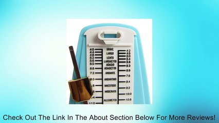 Musiclily Universal Mechanical Metronome for Guitar Bass Piano and Violin, Light Blue Review