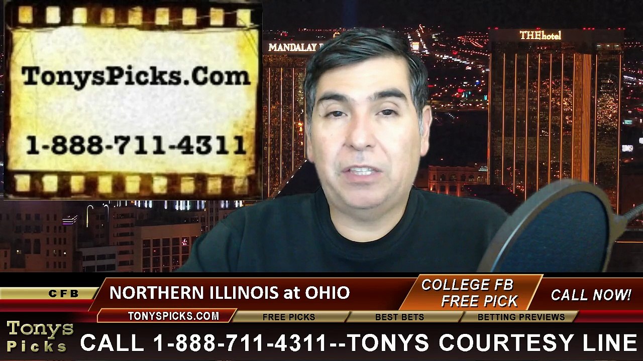 Ohio Bobcats vs. Northern Illinois Huskies Free Pick Prediction NCAA College Football Odds Preview 11-18-2014