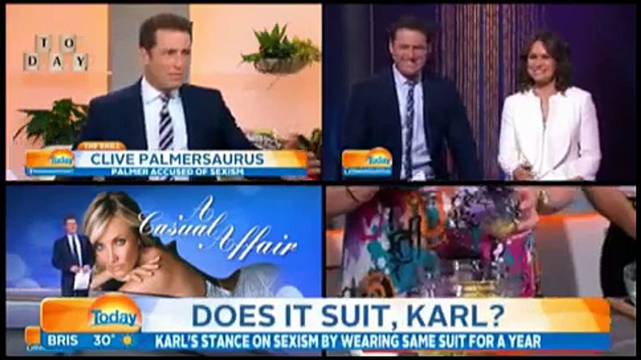 Karl Stefanovic - Un présentateur Australien avoue avoir porté le même costume pendant un an, pour lutter contre le sexisme