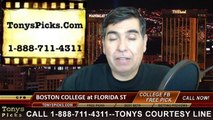 Florida St Seminoles vs. Boston College Eagles Free Pick Prediction NCAA College Football Odds Preview 11-22-2014