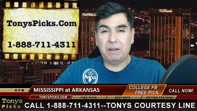 Arkansas Razorbacks vs. Mississippi Rebels Free Pick Prediction NCAA College Football Odds Preview 11-22-2014