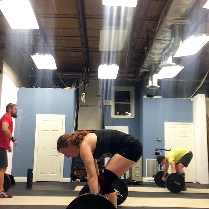 135# clean and front squats 1.2