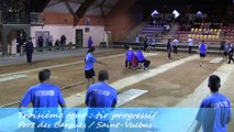 Troisième tour, tir progressif, Saint-Vulbas contre Port-des-Barques, Sport Boules, J4 Elite 2014 2015