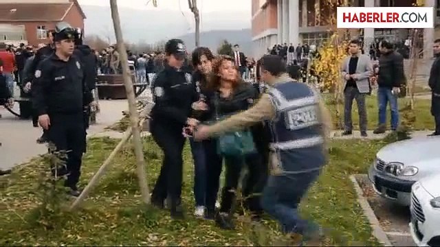 Aibü'de İzinsiz Oturma Eylemi Yapan Öğrencilere Gözaltı