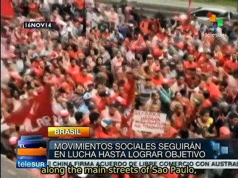 Brazil: Social movements demand political reform
