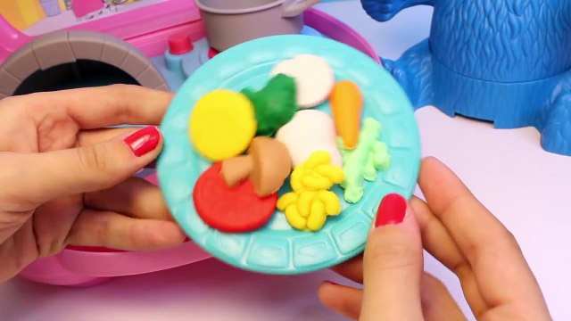 Peppa Pig Mini Pizzeria with Cookie Monster Play Doh Pizza Cookie Monster Eats Pizza Peppa Toys