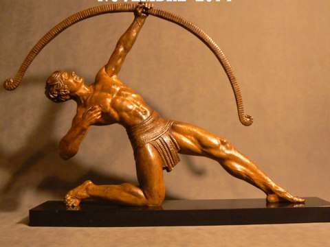 restauration régule chiparus archer art déco 1920-1930 l'alchimiste atelier bois de céné vendée france