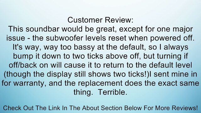 VIZIO S4251w-B4 5.1 Soundbar with Wireless Subwoofer and Satellite Speakers Review