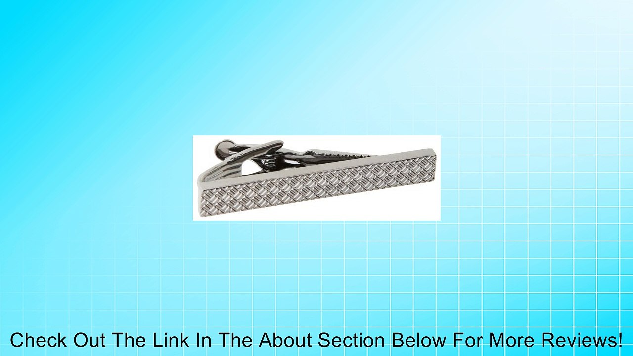 Kenneth Cole Men's Pattern Hematite Tie Clip