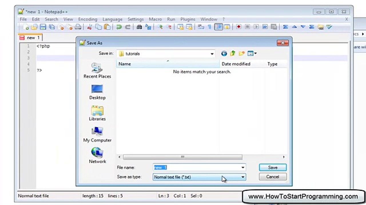 PHP Tutorial 4 - Hello World (PHP For Beginners)