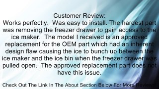 Samsung OEM Original Part: DA97-07603B Refrigerator Ice Maker Support Assembly Review