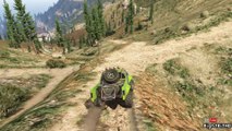 GTA 5 Off-Road Climbing Mountain In the Rebel [Toyota Hilux] (GTA V)