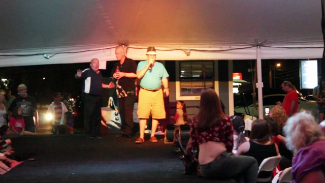 Henry Tallent auctions Chris drummonds Elvis Presley painting for charity Elvis Week 2014 video