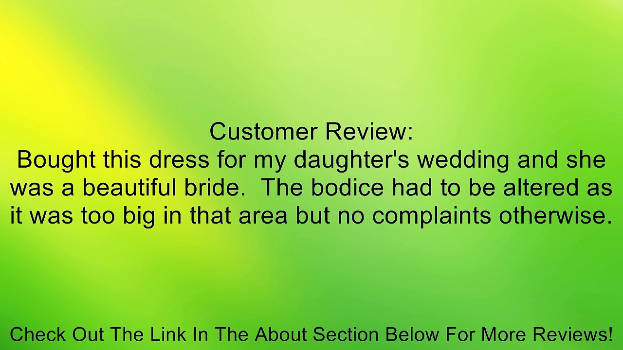 GEORGE DESIGN 2014 New Sexy Halter V-Neck Ruched Taffeta Bridal Gown Review