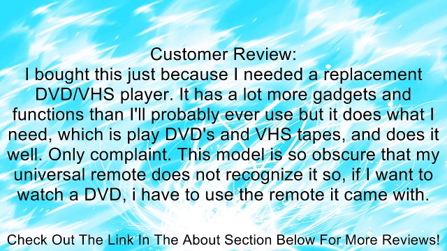 Funai ZV427FX4 Combination VCR and DVD Recorder Review